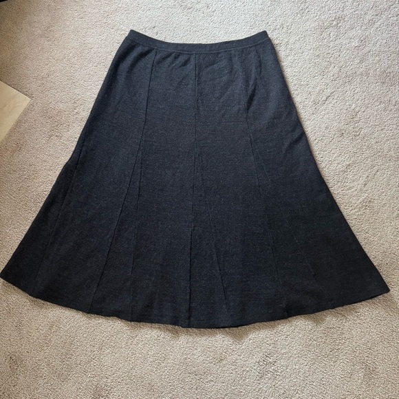 Eileen Fisher Wool Women's Skirt in Gray - Picture 3 of 9